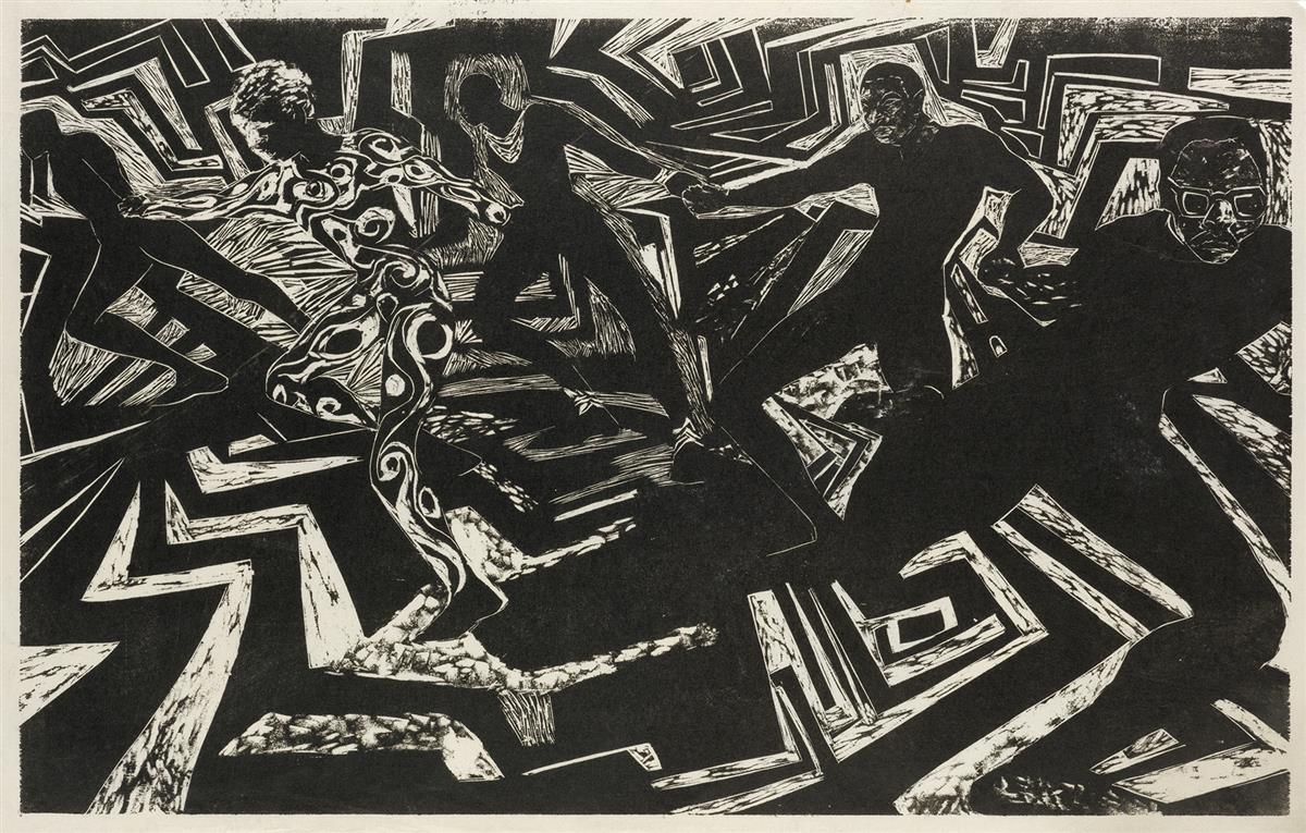 BARBARA JONES-HOGU (1938 -  ) Untitled.